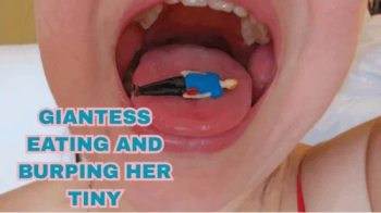 Giantess, vore my tiny and burping burp.webp