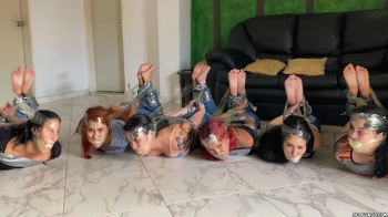 Six Girls Tied Up, Gagged and Hogtied by Mary the Catgirl! (4K Ultra HD).webp