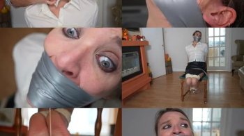 Claire chair tied, tightly tape gagged and toes tied torment (wmv).webp