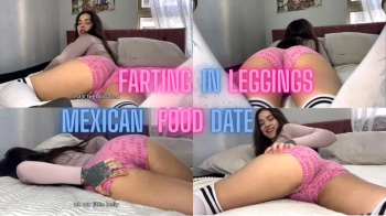 Latina Farting in short leggings after Mexican Food date.webp