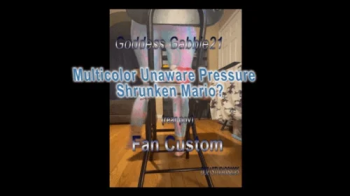 Goddess Gabbie21 Can You Handle My Pressure Multi-color yoga pants (Fan Custom) rear full body.webp