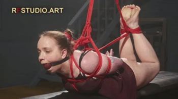 Arina - Cute Girl in a Tight Semi-Suspended Hogtie (UHD 4K MP4).webp