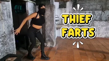 Desperate Thief, Farting in the middle of the action.webp