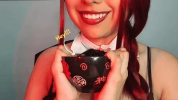 GIANTESS makima eating her friend denji.webp