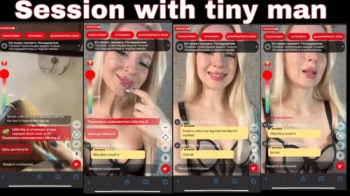 Session with tiny man on stream.webp