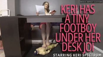 Keri Has a Tiny Footboy Under Her Desk JOI CL.webp