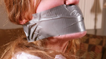 Hot Housewife Blair Blouson Very Tightly Bound, Tightly Gagged, Hooded & Humiliated as a Pawn of Extortion Revenge! -RE.webp