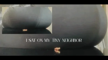 I Sat On My Tiny Neighbor - Unaware Giantess Ebony Ass Smothering.webp