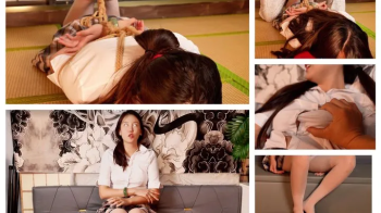 Contact lenses make her temporarily blind Silky feet foot fetish podophilia praising ballgag feet Thigh highs caressing.webp