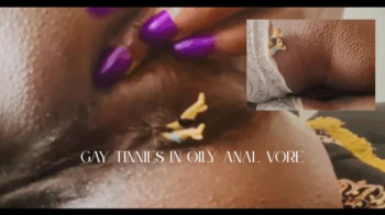 Tiny Gay Pests Stuffed In Oily Anal Vore - Unaware Giantess Ass Smothering.webp