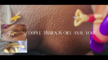 Tiny Couple Stuffed In Oily Anal Vore - Unaware Giantess Ass Smothering.webp