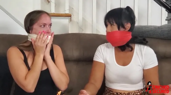 Sahrye vs Rachel - Who Can Take The Biggest Gag- Part 1 (WMV Format).webp