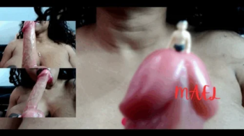 Cuckold Boyfriend Watches Giant GFE Sucking A Big White Cock - Giantess Blowjob Vore.webp