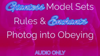 Giantess Model Sets Rules & Enchants Photographer into Obeying.webp