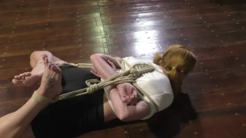 Melodie - Ring the Bells - The ultimate Bondage Challenge - Rope Hogtie Challenge - Part 2 wmv HD.webp
