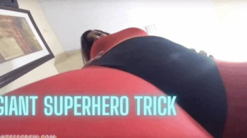 Giantess Crew Giant SuperHero Trick.webp