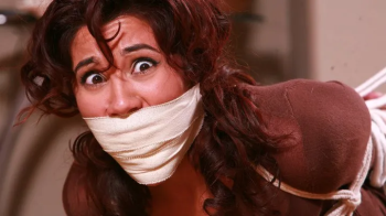 Feisty Sahrye is a Tighty Bound & Gagged Victim of- A Fugitive on the Run! -27 Minutes Long- RE RE EDIT 2025 -On Camera.webp
