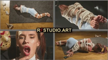 Venera - Intense Rope Struggle with Tightly Gagged Mouth and Tempting Scissors (UHD 4K MP4).webp