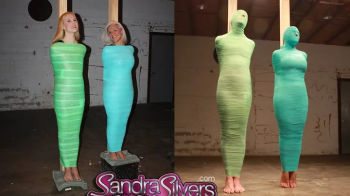 Halloween Sees The Mummies, Live! Behind-the-scenes, All On-Screen! Complete Mummification of 2 Gals, Sandra Silvers & A.webp