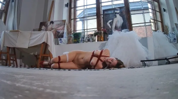 Alexa - Tied up bride on photo shoot in photo studio_CS09_Part 1-2_Full version.webp