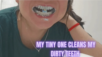 Cleaning my teeth with the help of my tiny.webp