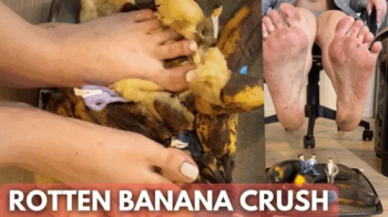 DIRTY GIANTESS FEET Crushing Tiny Men in Rotten Bananas (4K ULTRA HD).webp