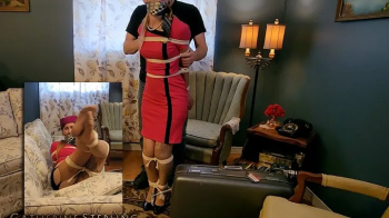 Classic Damsel Struggle-Fest for 1960s Air Hostess from PanAm California, Catherine Sterling, in this Custom Video! WMV.webp