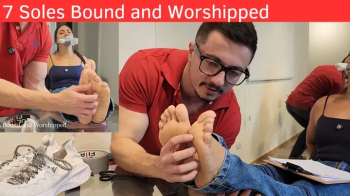 Bratty Sweaty Feet Get Tied, Tickled & Sniffed - BONDAGE - TAPE - SOLES - TICKLE - FOOT TICKLING - SMELLY FEET - TICKLIN.webp