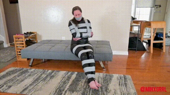 MinxGrrl - Catburglar Tape Tied, Tape Gagged & Taped Eyes! (MP4 Format).webp