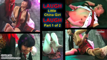 Pt 1 Laugh! China Girl, Laugh! little Yumi gets bitey and is strapped down as her feets, ribs, armpits and shows off her.webp