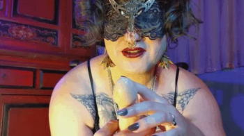 Giantess Goddess Uses Tiny Human with Sex Toy - Macrophilia POV Dildo Fucking.webp