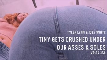 Tyler & Joey - Tiny Gets Crushed Under our Asses & Soles! - VR 360 8K.webp