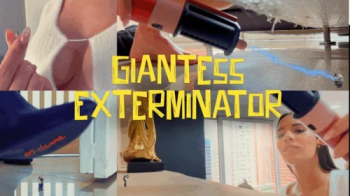 GIANTESS EXTERMINATOR - Andrea butt crush, boot crush, bare foot crush 4K.webp