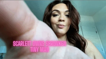 Scarlett's Owns Shrunken Tiny Man- Bedroom Panty Drawer Sex Toy Domination (POV Shrinking Fetish) 720.webp