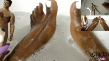 Tiny Sank In Bath Tub - Neighbor Caught Peeping At A Giantess Having Her Bath, Water Play.webp