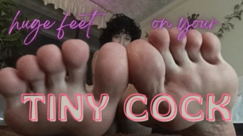 huge feet on your tiny cock.webp