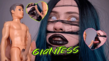Giantess Psyho Doll messy kiss and blow job.webp