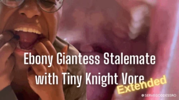 Ebony Giantess Stalemate with Tiny Knight Vore EXTENDED - Royal Ro ebony giantess mouth fetish roleplay hd mp4 1080p.webp