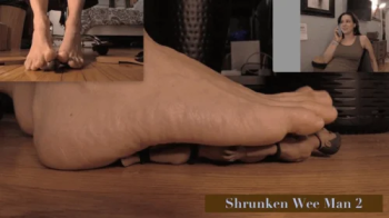 SHRUNKEN WEE MAN 2 - Jamie Daniels, Giantess, Shrunken Man Figure, Foot Fetish - WMV.webp