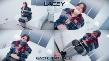 Lacey’s Cleavage & Leather Pants Peril- Handgagged, Stuffed, and Neck - Tethered H264 MP4 HD ( bondage, tape, gag, str.webp