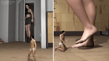 Stepped On By Giantess in Boots, Socks, Barefoot.webp