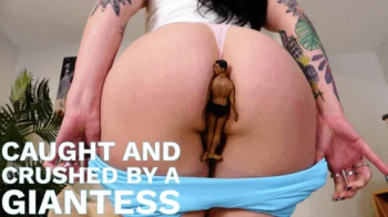 Caught And Crushed By A Giantess + Ass Entrapment - Princess Sydnie (HD1080p).webp