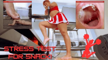 Giantess Cheerleader Gives Snack A Stress Test! Ft Enchantress Sahrye - 4K.webp
