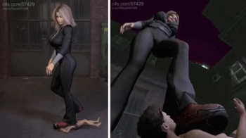 Giantess Alley Trample With Sneakers.webp