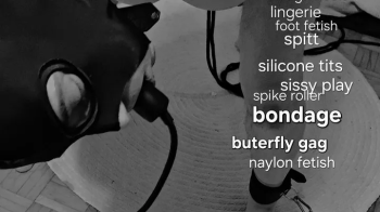Bondage FemDomme session with spike rolling, duct tape, buterfly gag, spitting, high heels fetish, candle wax, trampling.webp