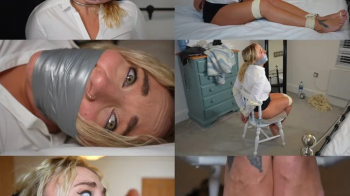 Zoey ziptie bound and tightly tape gagged by the foot fetish freak (wmv).webp