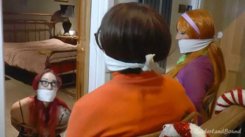 Lexi, Cici, Scarlett, Mila & Stella in- The Great Borderland Xmas Panto-Cosplay Bound & Gagged Heroine Gift-Box!!.webp