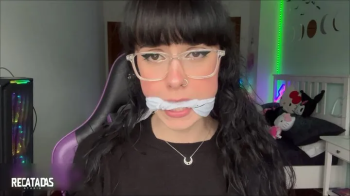 Hare Fuyu, self bondage, multiple gag show! (1080p).webp