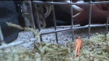 giantess - Teenie in Cage Watching as Giantess MXDominion Receives Foot Massage from her Giant slave, female domination,.webp