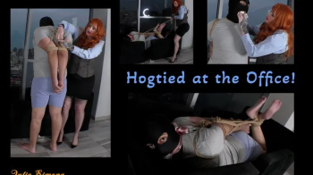Hogtied at the Office!.webp